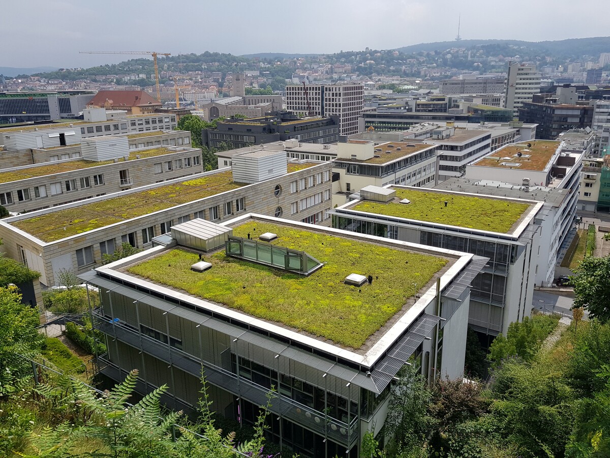 high angle view buildings city